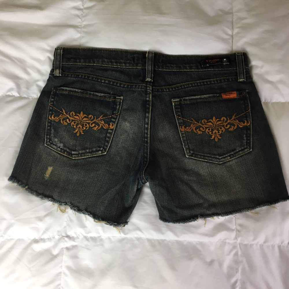 Vigoss Distressed Denim Cut-off Jean Shorts